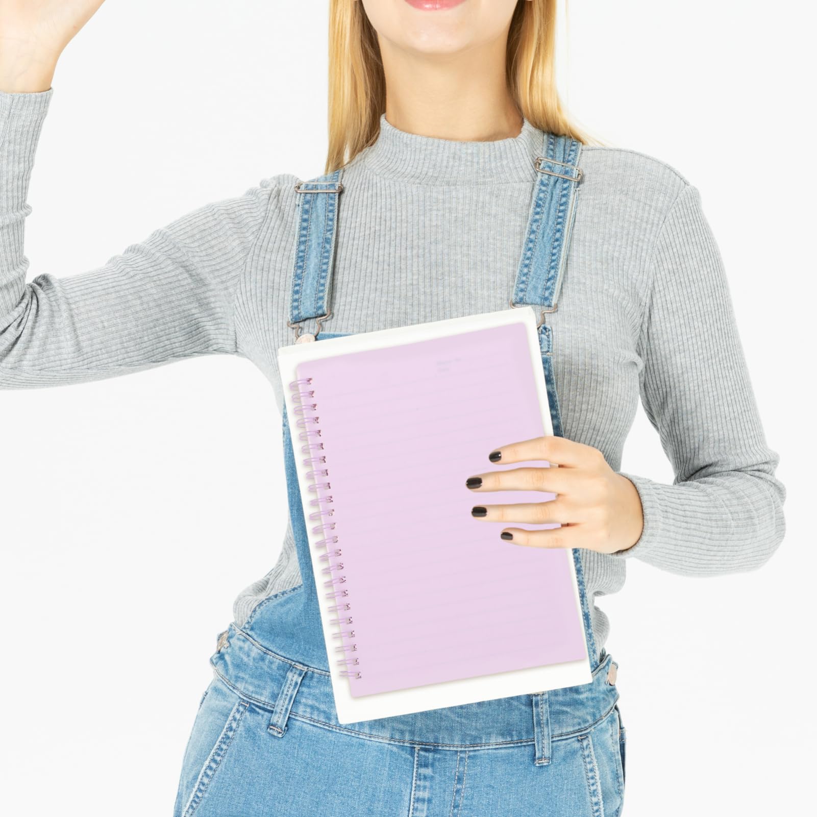 Spiralnotizbuch A5 Kariert 5 Stück 80 Seiten Liniertes Papier Spiralbindung Robustes Cover für Schule und Büro
