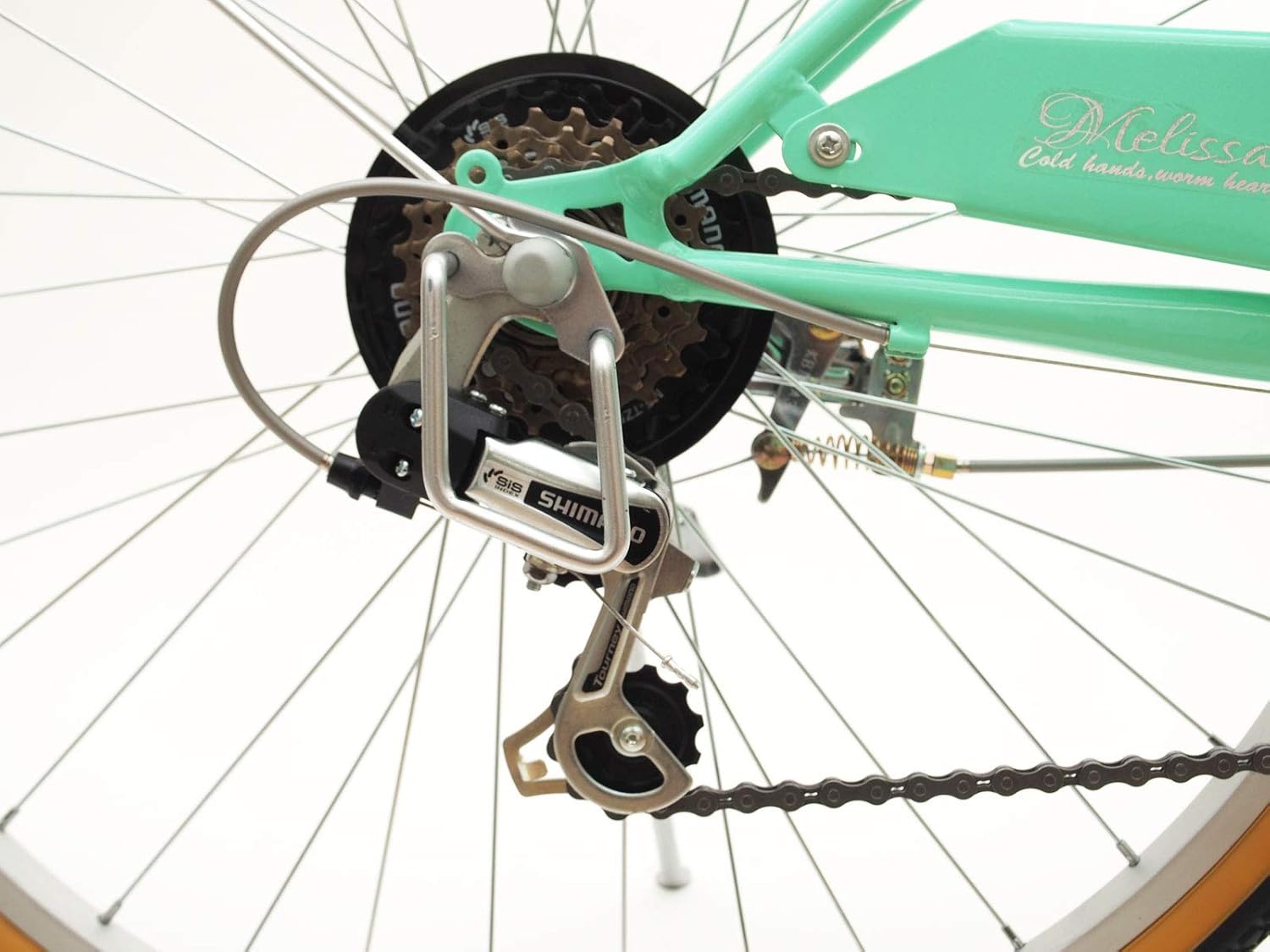 22インチ メリッサ 6段変速 LEDオートライト 組み立て式 折りたたみ自転車