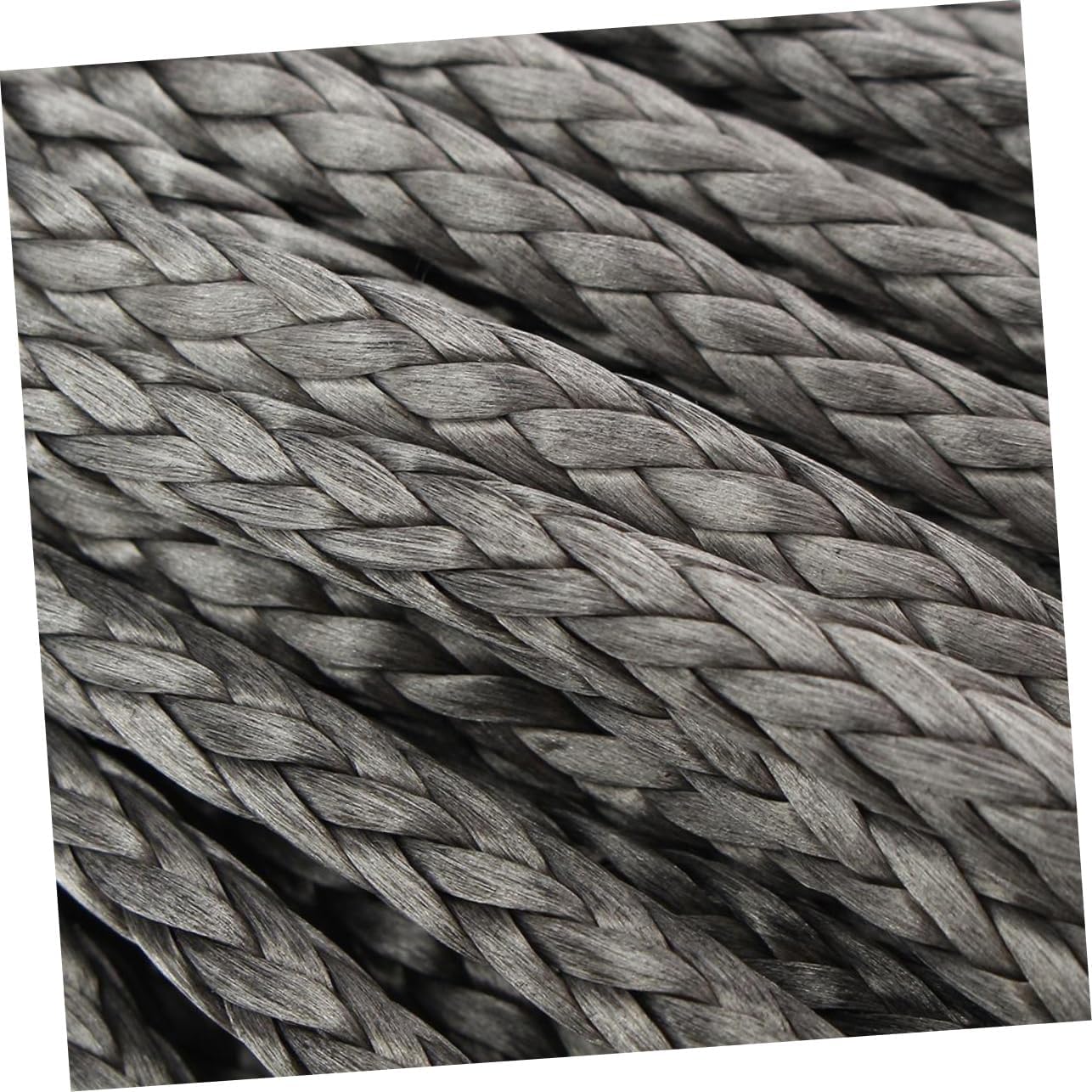 1/4 x 50 Synthetic Winch Rope 7700LB Capacity for ATV UTV SUV Truck Towing Heavy Duty Recovery Protective Sleeve and Hook