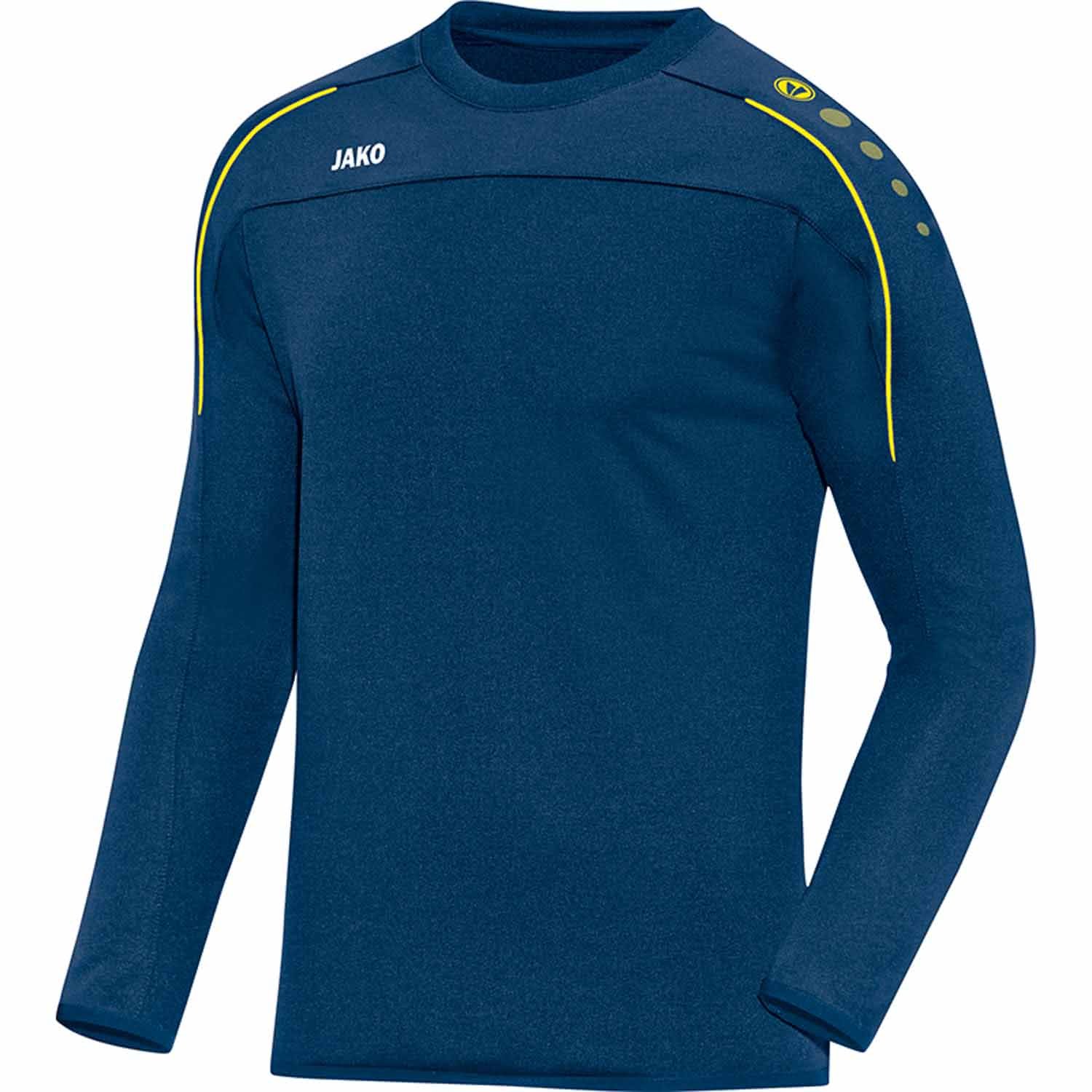 JAKO Men's Sweat Classico, Night Blue/Citro, L