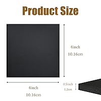 Vista 2 de 4 almohadillas de espuma adhesiva de 1/2 pulgada de grosor x 4 x 4 pulgadas, almohadillas antivibraciones, almohadillas de espuma de celda cerrada