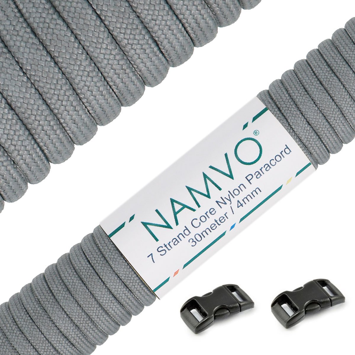 Namvo 550 Paracord Mil Spec Type III 7 Strand Parachute Cord Total Length 100ft/30 Meters Solid Color — view 22