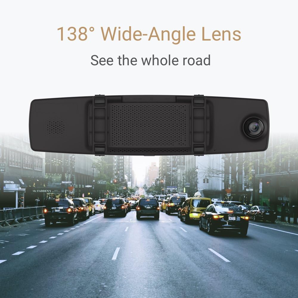 YI Mirror Dash Cam C1C 138 degree wide-angle lens