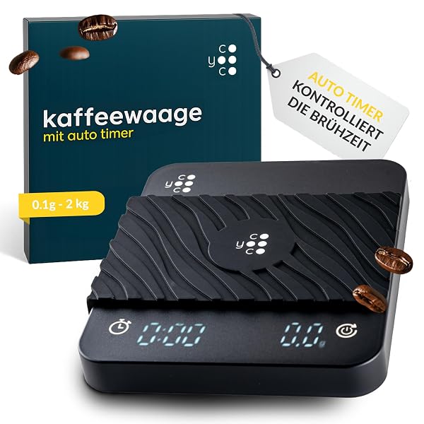 COYOOCO Kaffeewaage mit Timer - 0,1 g Präzision bis 2 kg