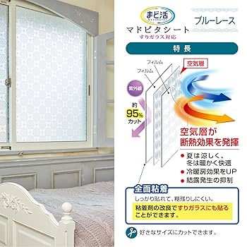 Amazon.co.jp: アール(R) マドピタシートすりガラス対応 断熱