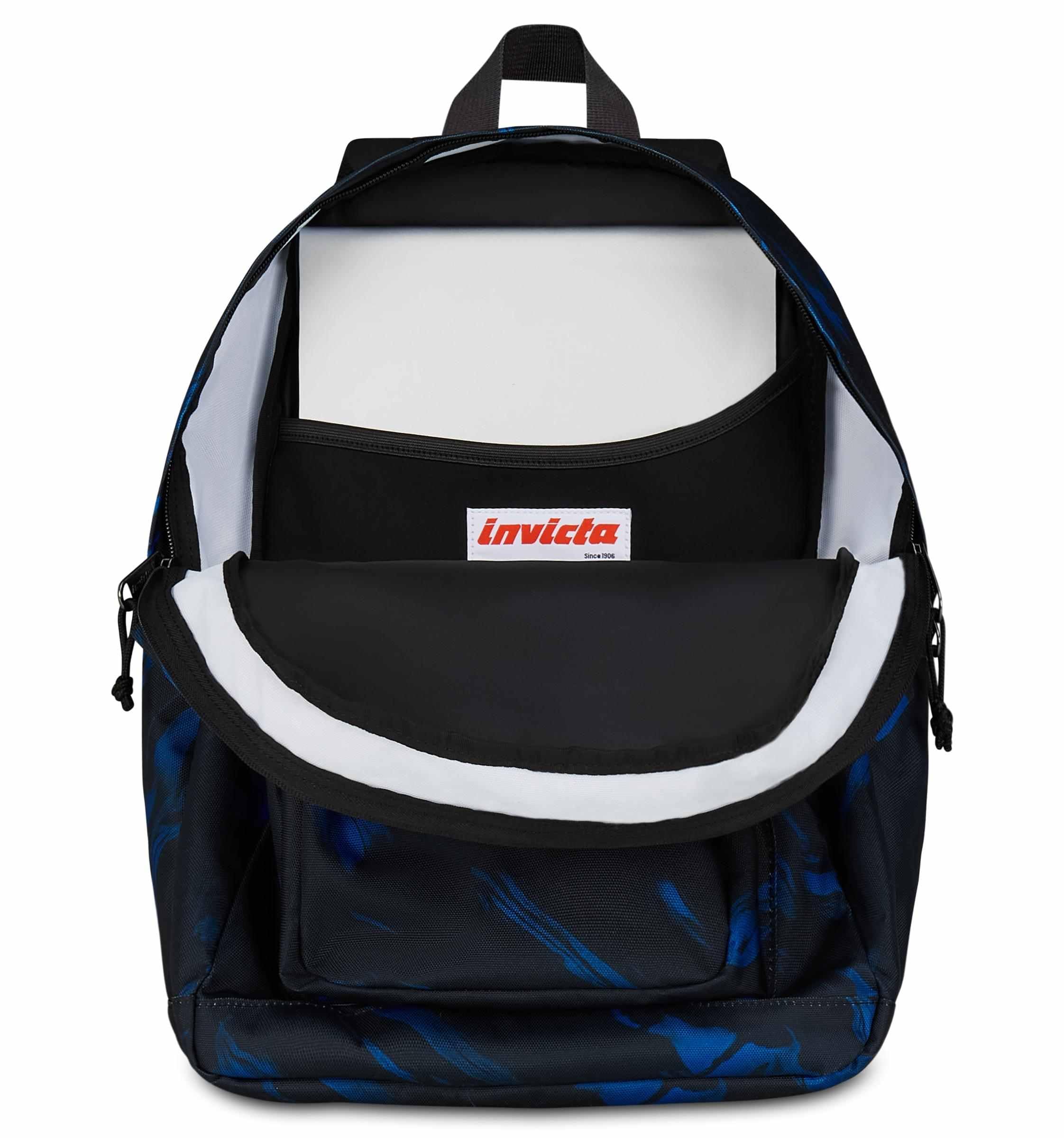 Invicta Zaino Scuola Jelek, Blu, Doppio Scomparto Con Tasca per PC e Tasca per Borraccia, 34 lt, Scuola Media e Superiore, Zaino Ragazzo