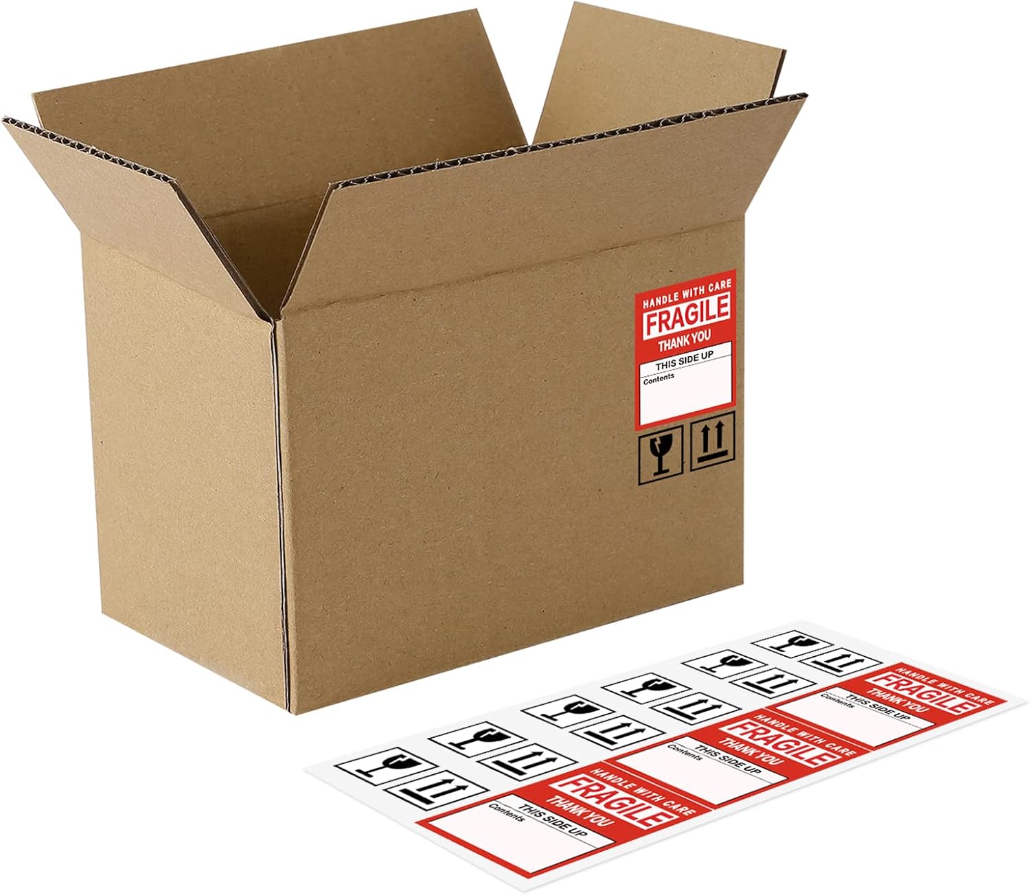 Small Shipping Corrugated Cardboard Boxes Mailers 13.5x9x8.5cm, Kraft