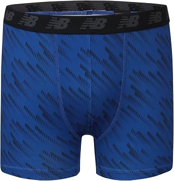 New Balance Boys' 3.5 Underwear, Performance Boxer Briefs (4 Pack)