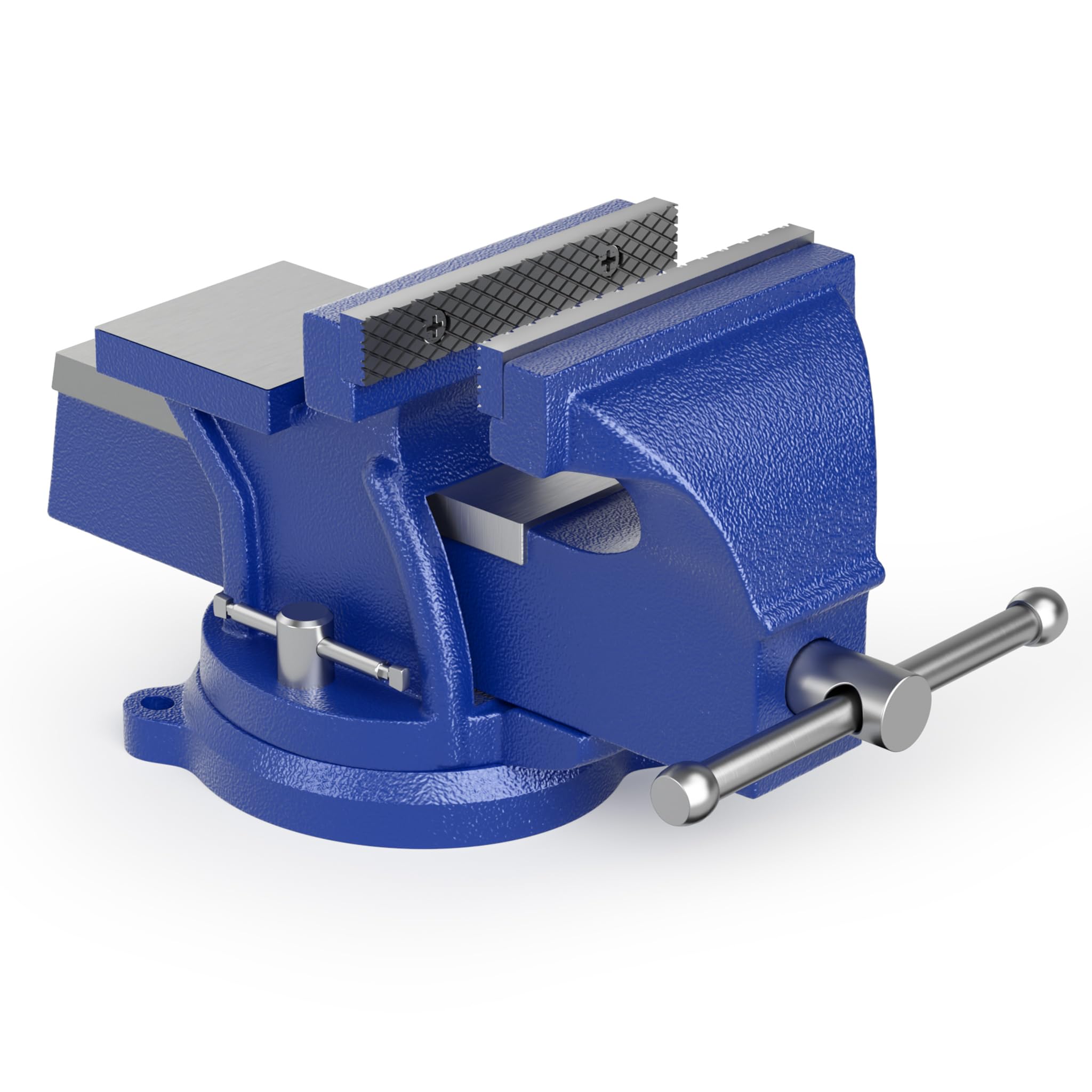 Wiltec Schraubstock Light Duty 100 mm Klemmbacke, Spannwerkzeug mit Amboss für leichte Beanspruchung für Werkbank