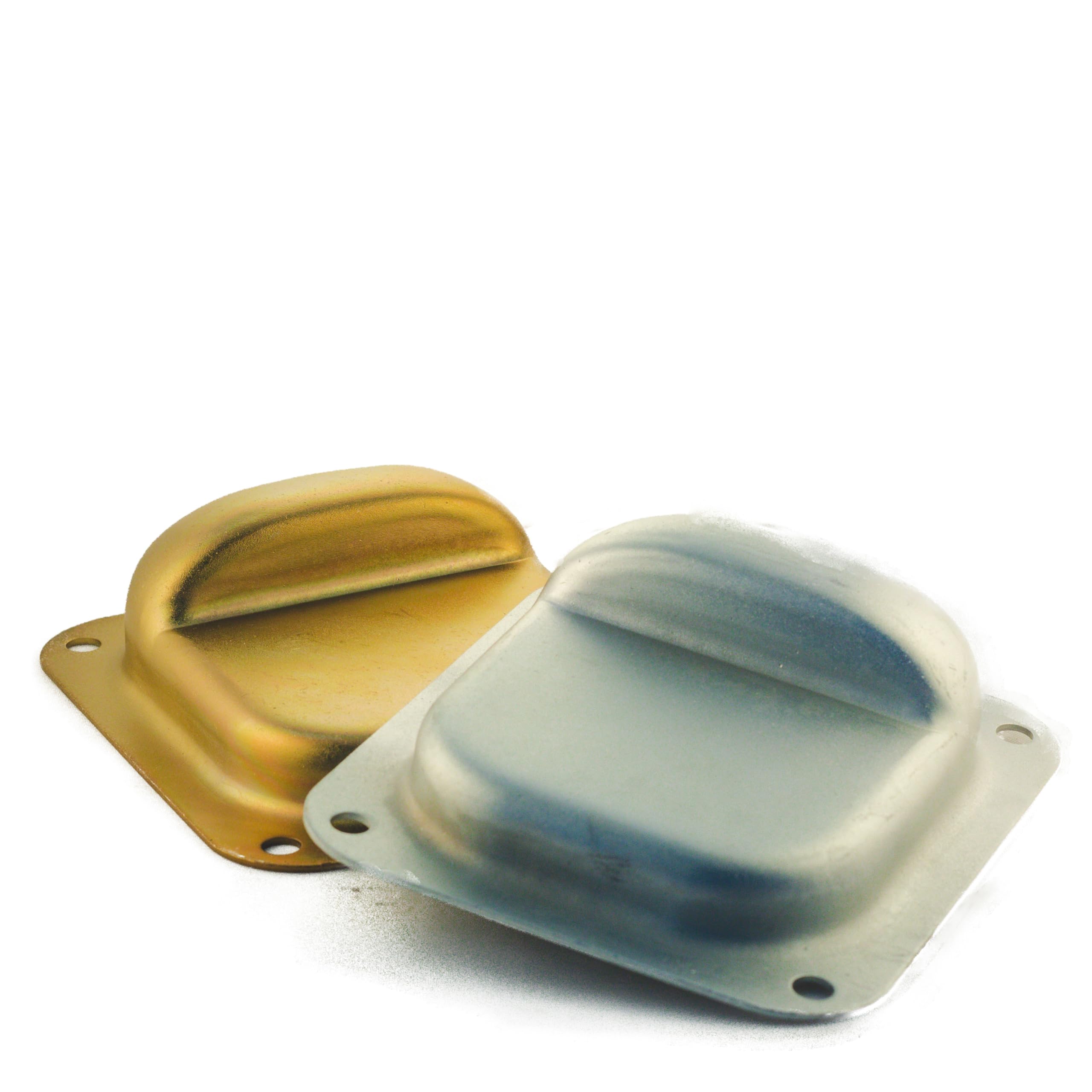 Parachoques de acero galvanizado para puerta batiente, 13,8 x 15,8 cm