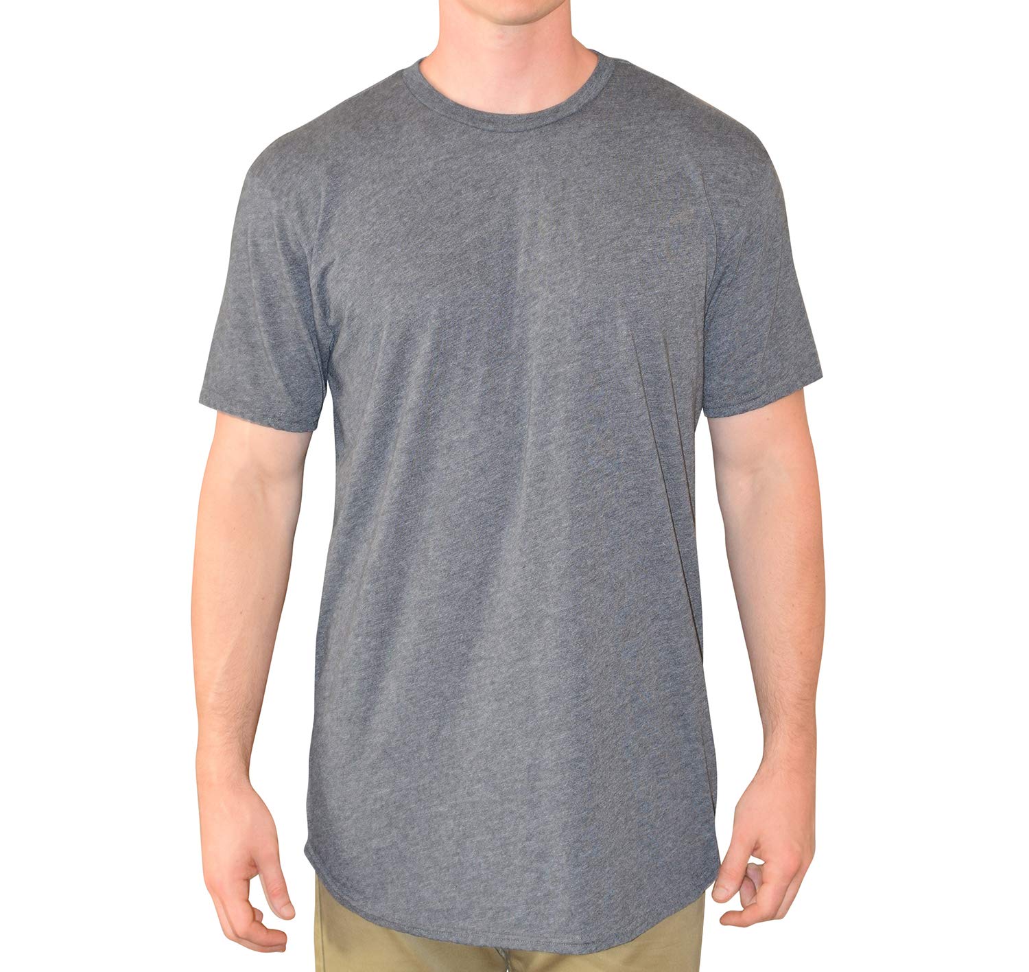 Have It TallMen's Curved Hem Long Drop Tail T Shirt