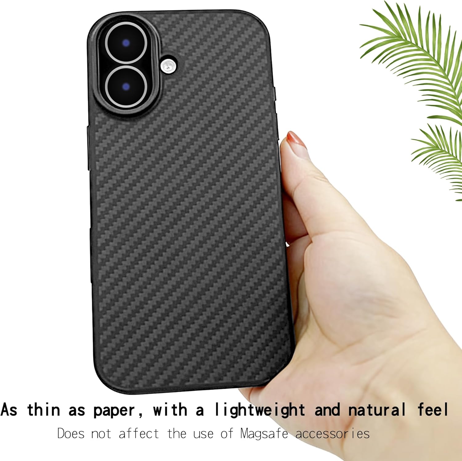 RIZZ Carbon Fiber Case for iPhone 17 | Ultra Thin & Lightweight with Premium Matte Finish | Rugged Shockproof Protection