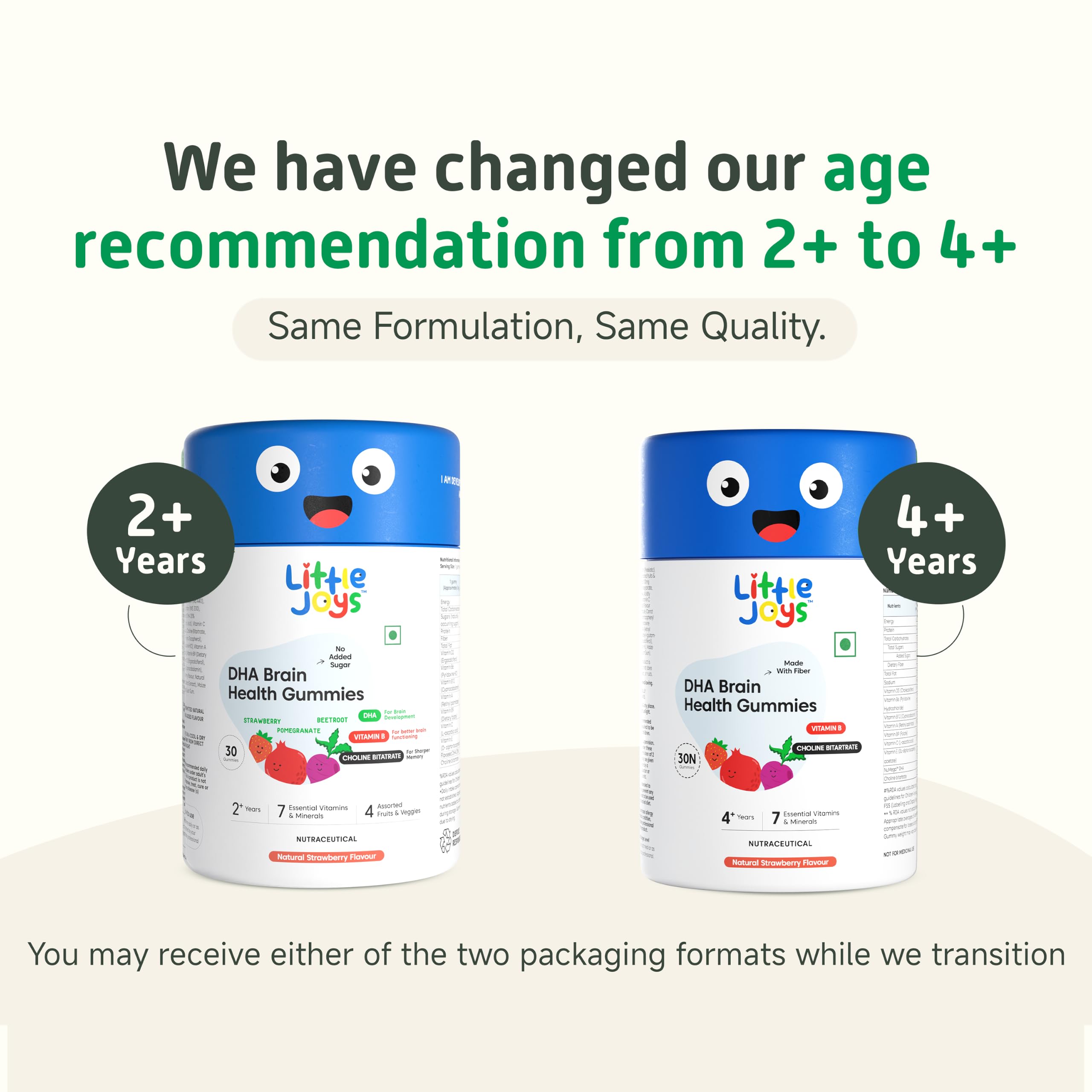 Little Joys DHA Health Gummies For Kids | 4-6 years | 60 Day Pack | Helps Improve Concentration, Mood & Sleep | Packed With 8 Vitamins & Minerals | Multivitamin Gummies For Kids With No Added Sugar — Amazon image 2