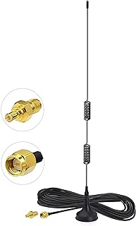 Bingfu Dual Band 978MHz 1090MHz 6dBi Magnetic Base SMA Male MCX Antenna for Aviation Dual Band 978MHz 1090MHz ADS-B Receiver RTL SDR Software Defined Radio USB Stick Dongle Tuner Receiver