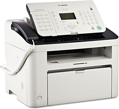 Canon FAXPHONE L100 - Fax láser monocromático con copiadora, alimentador automático de documentos de 30 hojas, garantía limitada de 1 año, 19 PPM,