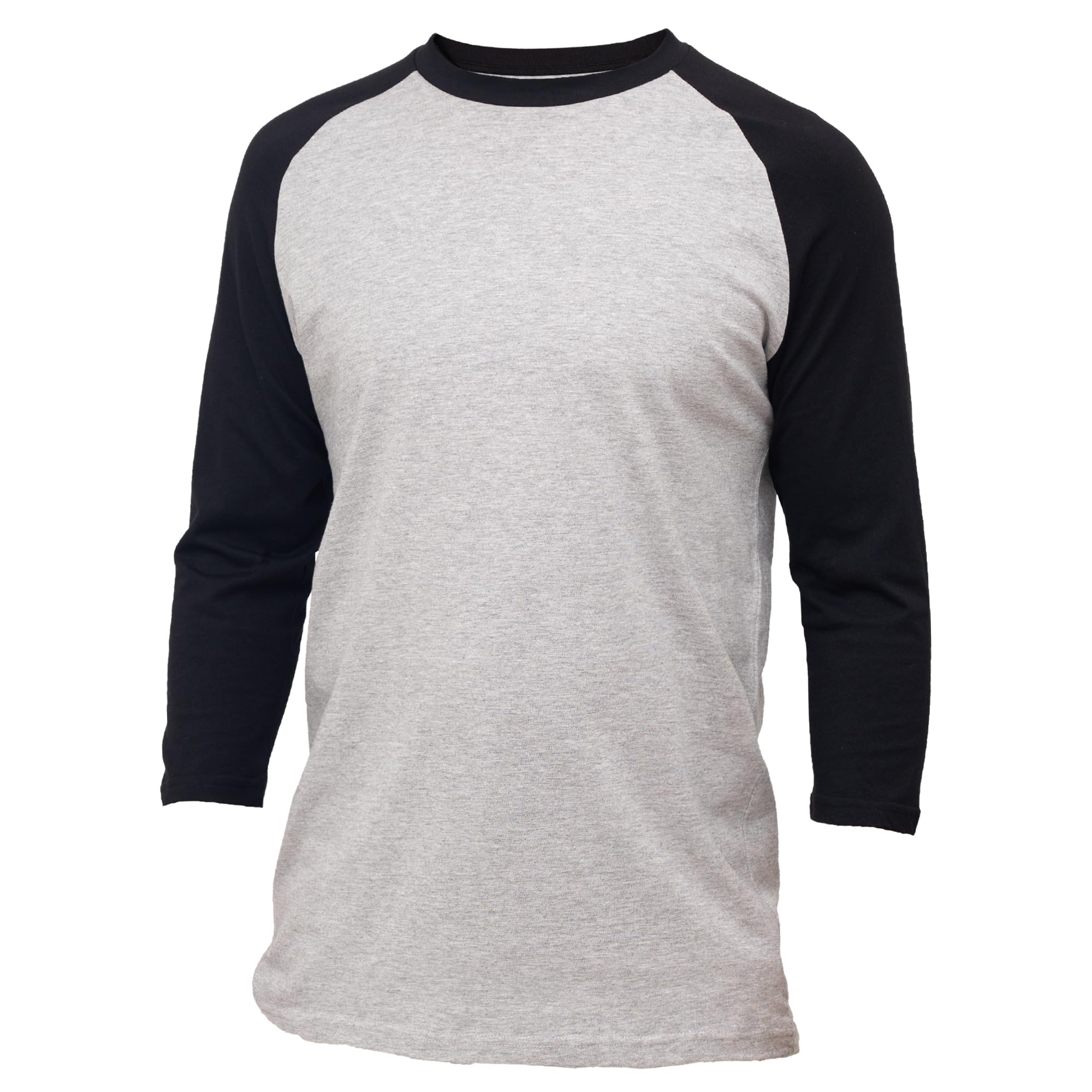 Men's Casual Classic Raglan Basic Soft Cotton 3/4 Long Sleeve Sports Baseball Jerseys T Shirts