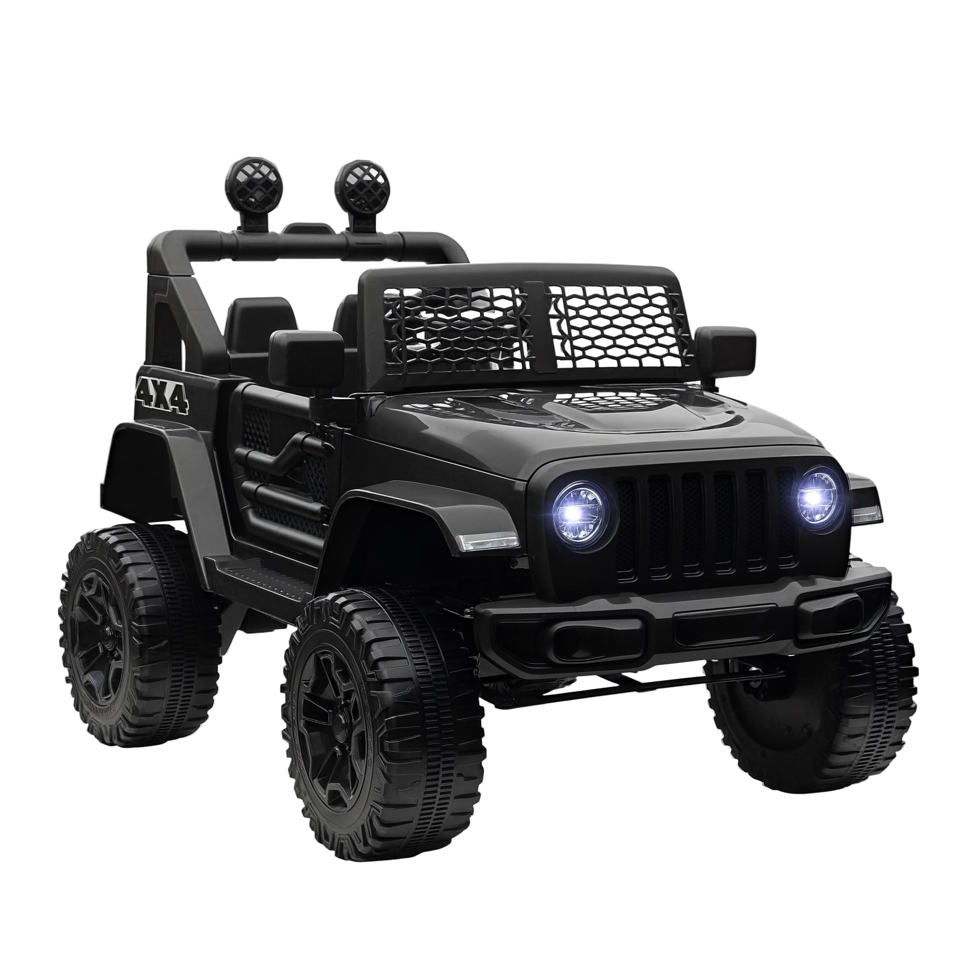 HOMCOM Kids Electric Ride On SUV Truck 12V with Remote Control - Black