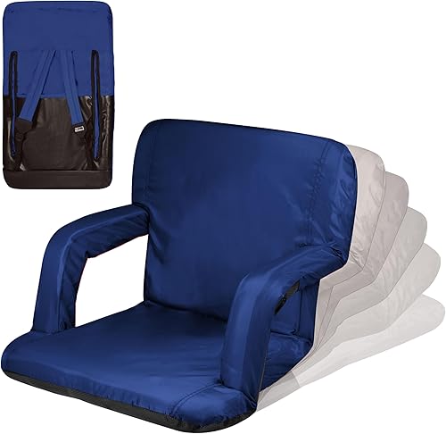 ONIVA de Picnic Time, Ventura - Silla reclinable para estadio, azul marino, 38 x 20 x 4