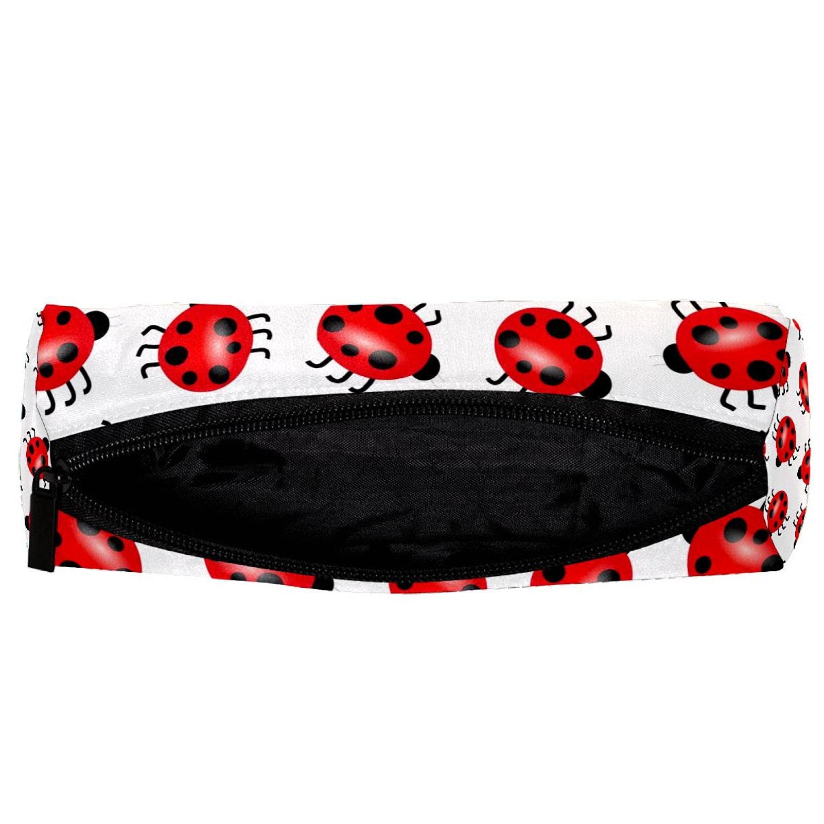 Trousse à Crayons Avec Motif Coccinelle - Grande Capacité - Pour L'école, Les Adolescents, Les Garçons, Les Filles, Les Hommes Et Les Femmes