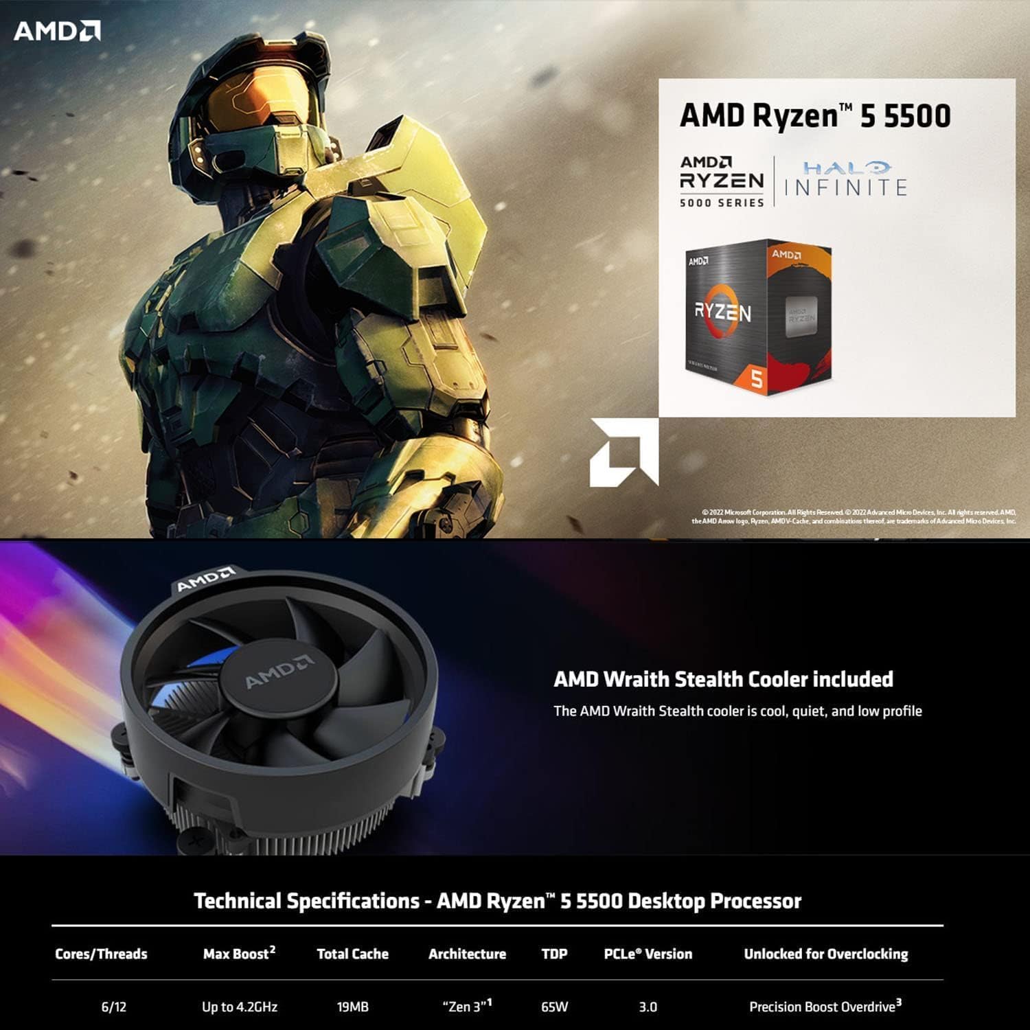 Amazon.in: Buy Micro Center AMD Ryzen 5 5500 6-Core 12-Thread