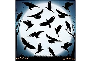 16-Piece Halloween Hanging Crow Decoration: The Perfect Spooky Touch for Your Halloween Decor