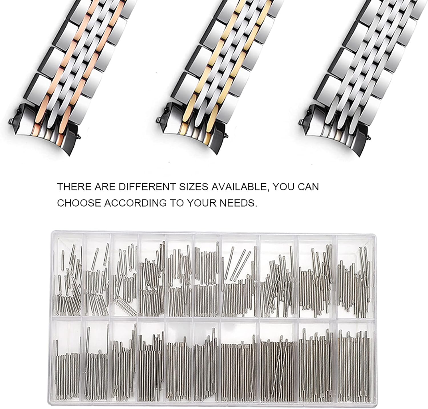 1mm Watch Band Spring Bars Metal Strap Link Pins Watch Repairing Accessory Tool