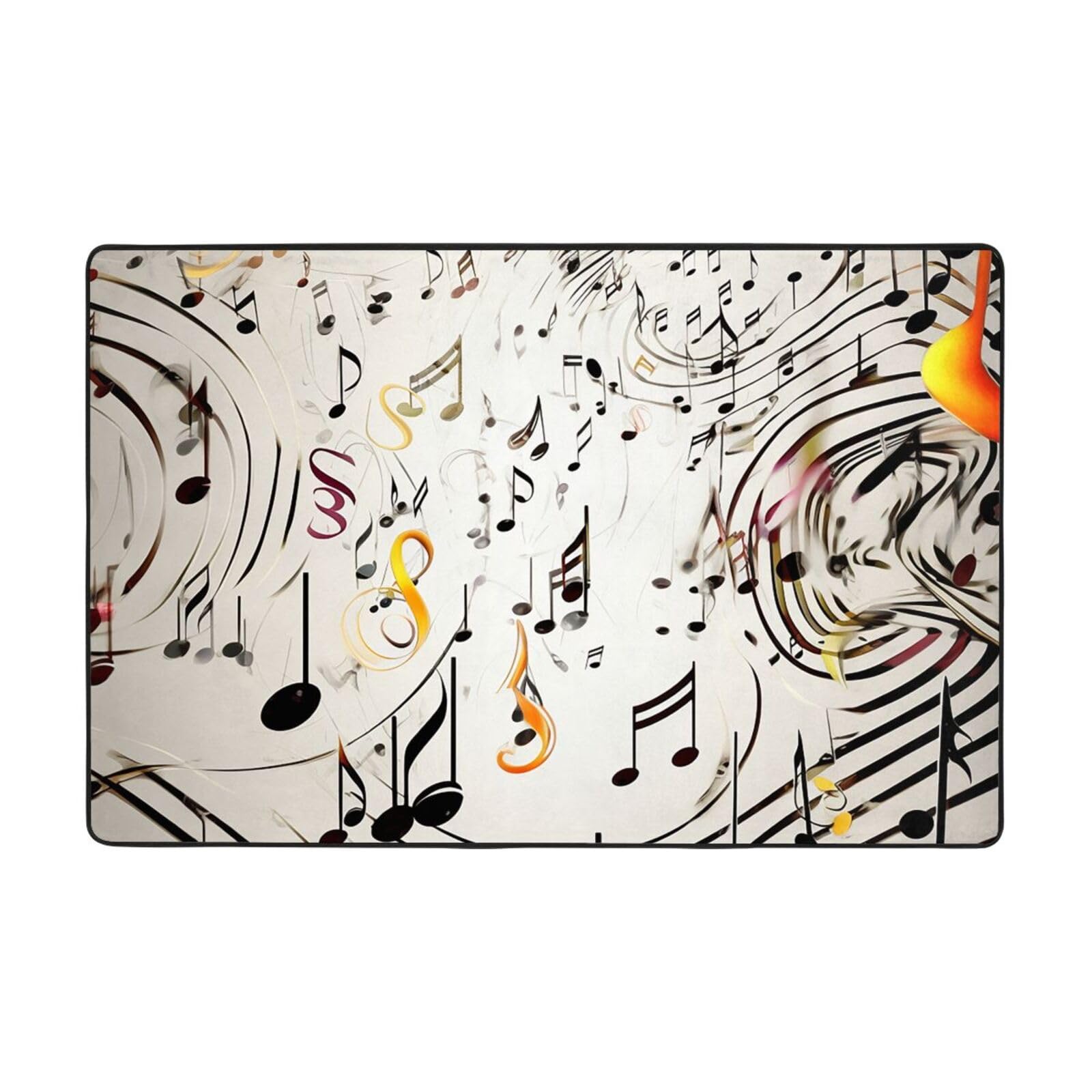 Tapis imprimé musique moderne pour salon, créez une ambiance mélodieuse dans votre intérieur