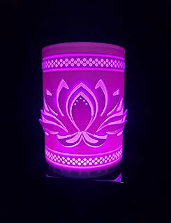 Lampe d'ambiance Percé-Ide. La Fleur de Lotus. Lampe DEL.