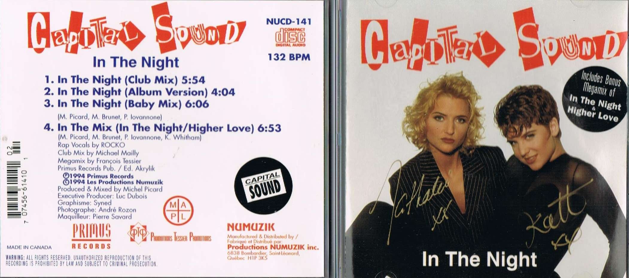 Capital Sound - In The Night (CD SINGLE) [Audio CD]