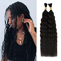 Vista 19 de Starlet - Extensiones de cabello humano virgen liso a granel para micro trenzado, 20 pulgadas, 7.57 onzas, 4 paquetes, rubio miel y rubio platino