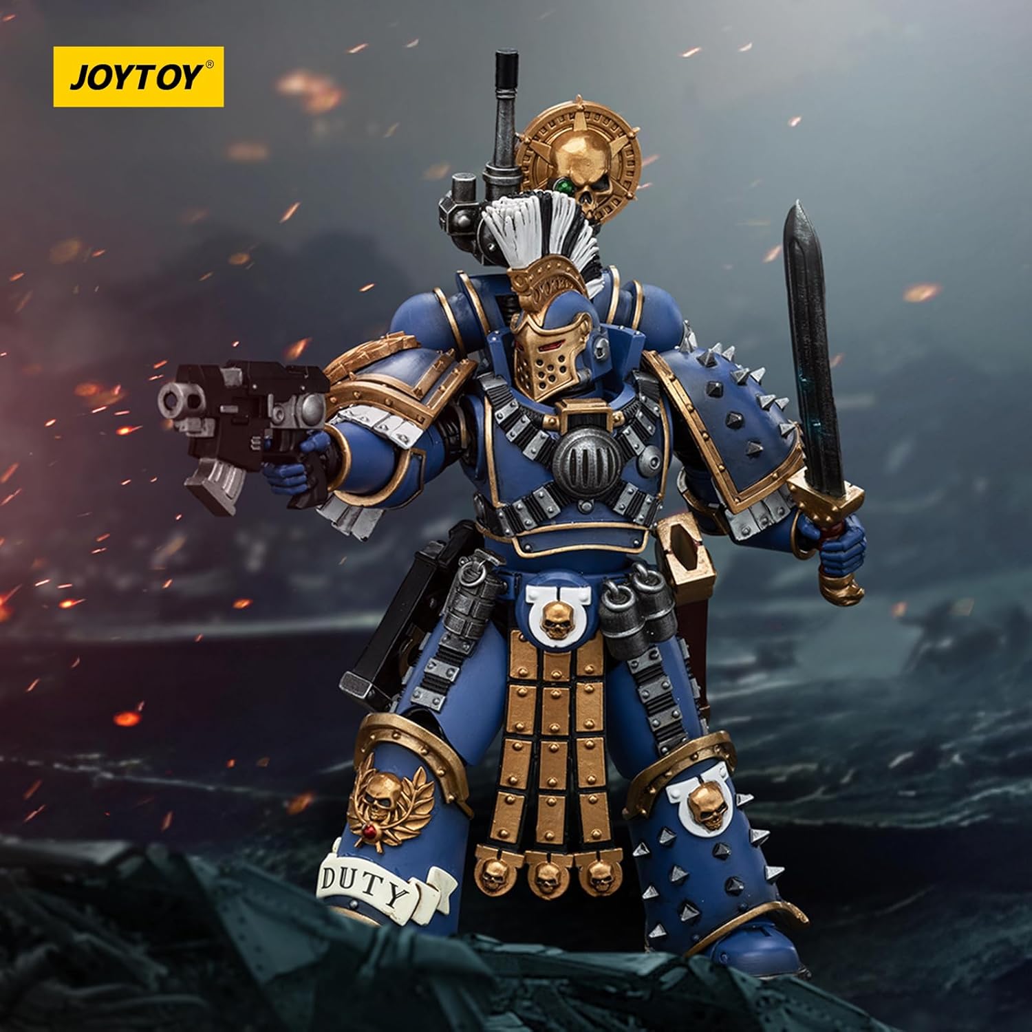 JOYTOY Warhammer 40k Horus Heresy Series, Ultramarines Remus Ventanus 1/18 Action Figure Collect Models, Dedicated to You Who Love Collecting