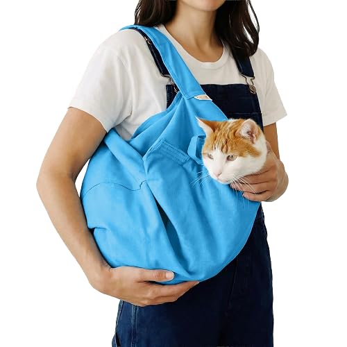 Cat-in-the-Bag Cozy Comfort Carrier (Light Blue)