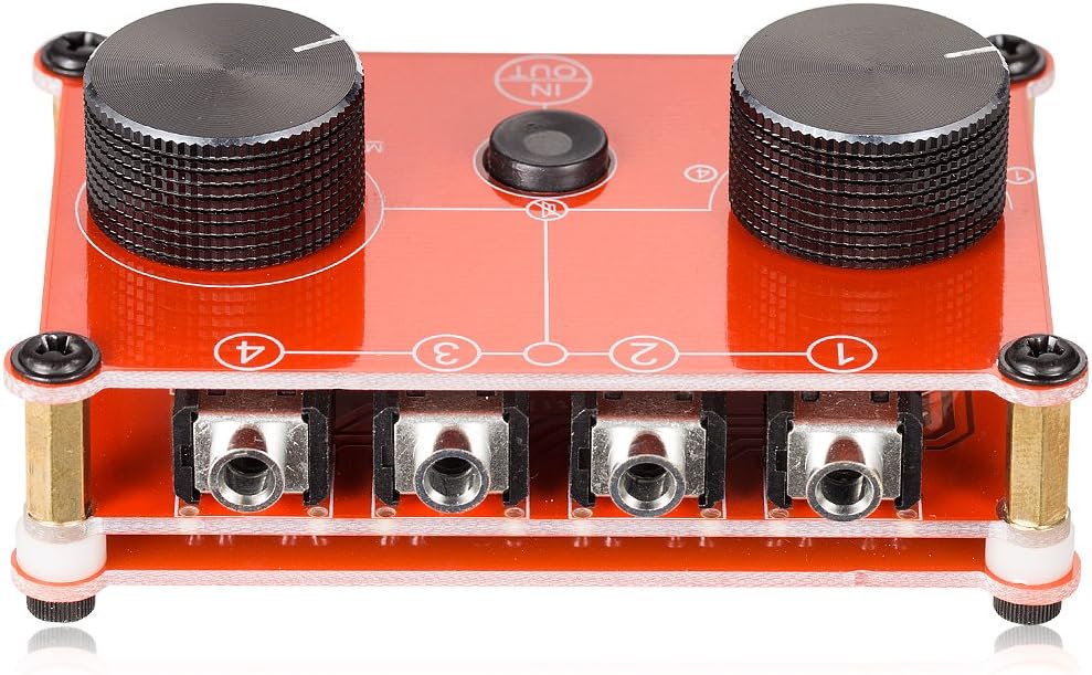 Hottest Sales Nobsound Little Bear MC104 4(1)-in-1(4)-Out 4 Port 3.5mm Stereo Audio Switcher Passive Speaker Headphone Manual Selector Splitter Box Audio Sharing (Red) Free Shipping Over $50 Nobsound Little Bear MC104 4(1)-in-1(4)-Out 4 Port 3.5mm Stereo Audio Switcher Passive Speaker Headphone Manual Selector Splitter Box Audio Sharing (Red)