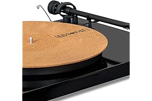 CoRkErY Recessed Turntable Mat - Premium Cork Turntable Mat for Dampening Resonance