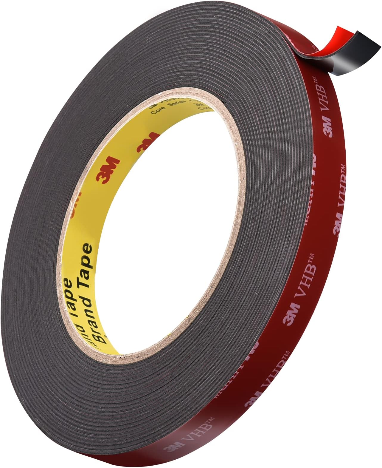 VHB Double Sided Tape Black, 32 Feet x 0.5 Inch (9.75m x 12.7mm) – Heavy Duty Adhesive for Walls, Cars, Signs – Waterproof & Temperature Resistant
