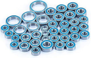 MORLORDY 39Pcs RC Metal Ball Bearings with Rubber Ring Axle Bearing Set for 1/10 Scale RC Crawler Car TRX4 2021 Bronco Upgrades Parts Accessories