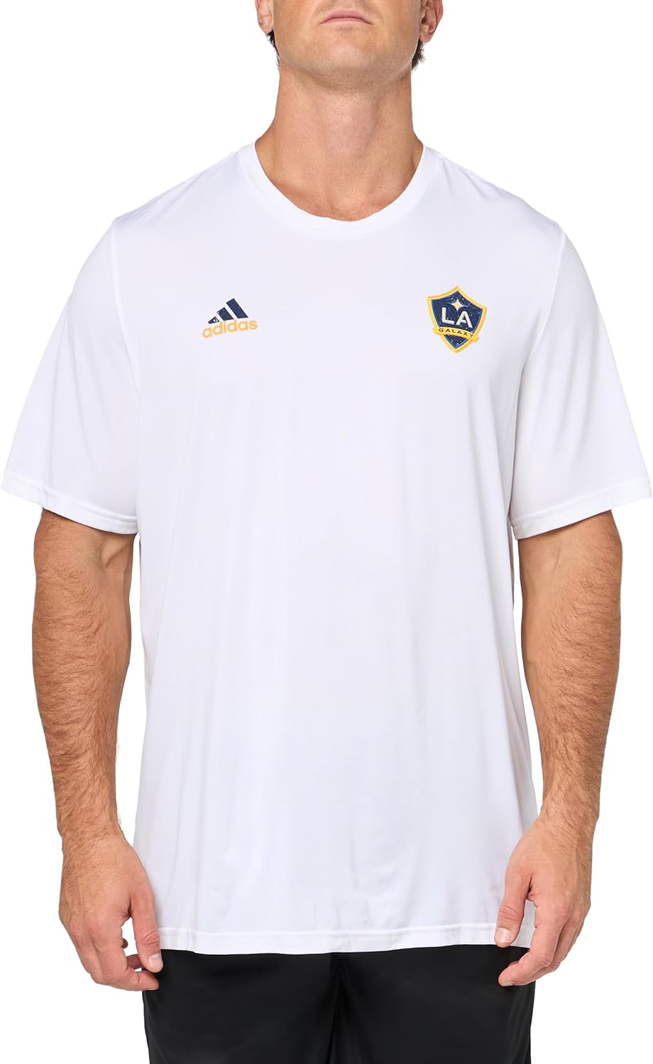 adidas Mens La Galaxy MLS Short Sleeve T-Shirt - Image 4