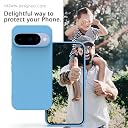 YATWIN Silicone Back Case for Google Pixel 10/10 Pro, Soft-Touch, Shockproof Phone Back Cover for Google Pixel 10/10 Pro - Sky Blue gallery image