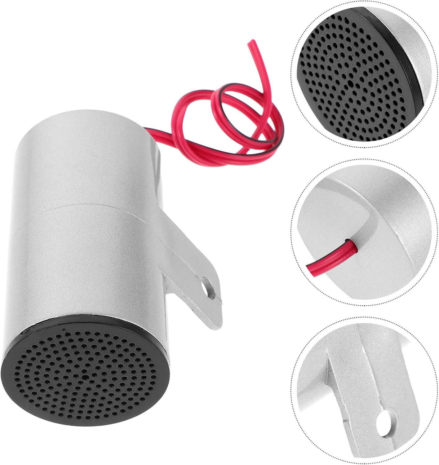 SECFOU 12v Air Horn Kit for Cars and Motorcycles, Loud Reversing Siren Backup Alarm with Unique Warning Sound for Trucks and Scooters, Sturdy Vehicle Alarm Speaker