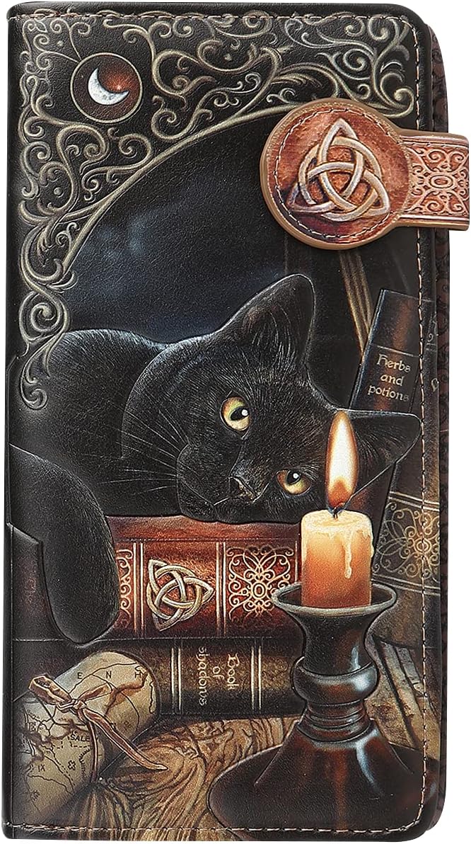 Nemesis Now Lisa Parker Witching Hour Cat Purse, 18.5cm, Embossed Design, Stylish and Spacious Wallet for Women - Image 4
