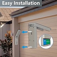 Vista 6 de Teclado universal inalámbrico para abridor de puerta de garaje sin llave, compatible con LiftMaster, Chamberlain, Craftsman, Genie, Linear, Wayne