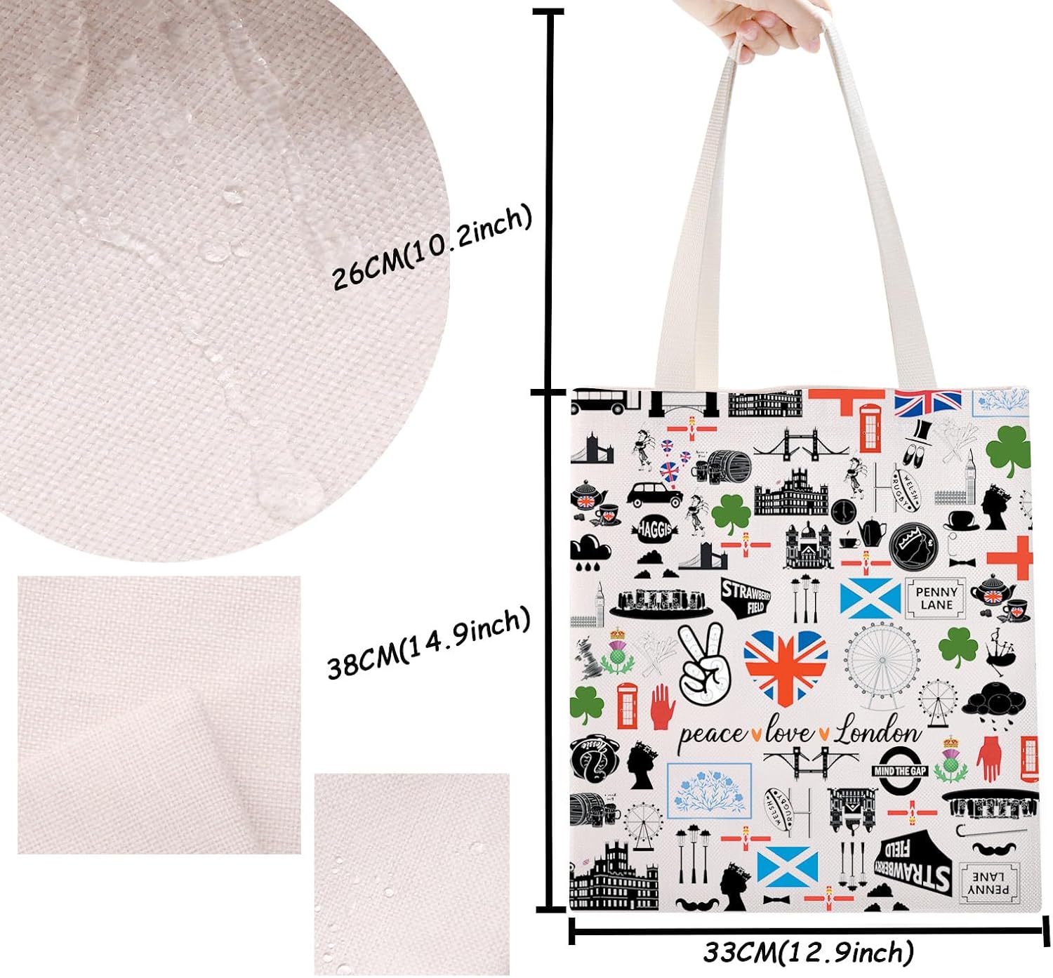 Borsa A Tracolla AKTAP Londra, Mini Crossbody Con Bus A Due Piani, Regalo Viaggio Inghilterra, Unisex