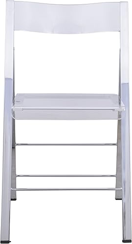 Miniatura 4 de LeisureMod Menno - Silla plegable de acrílico transparente 2 unidades