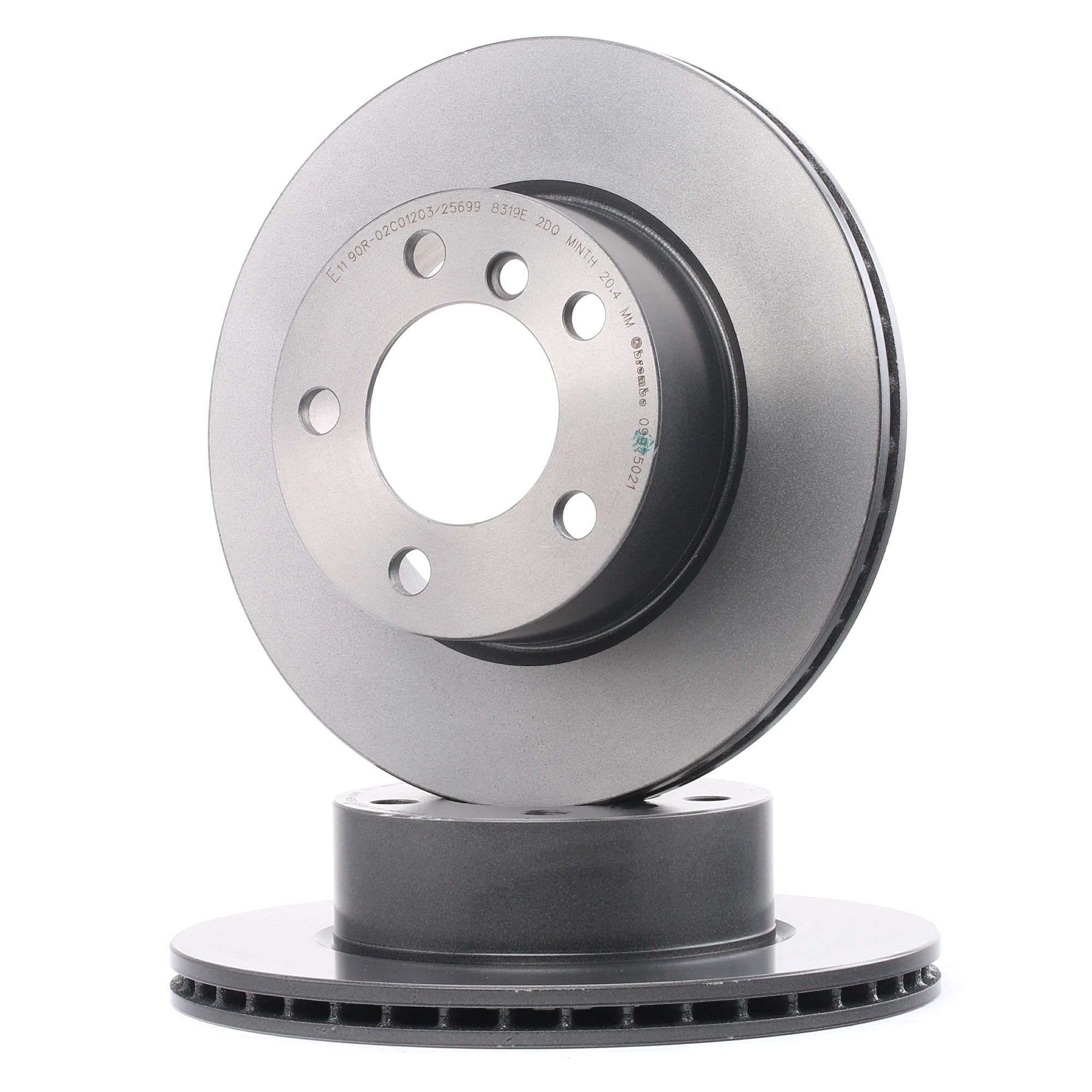 BREMBO 09.9750.21, 2 szt Tarcze Hamulcowe przód 284mm