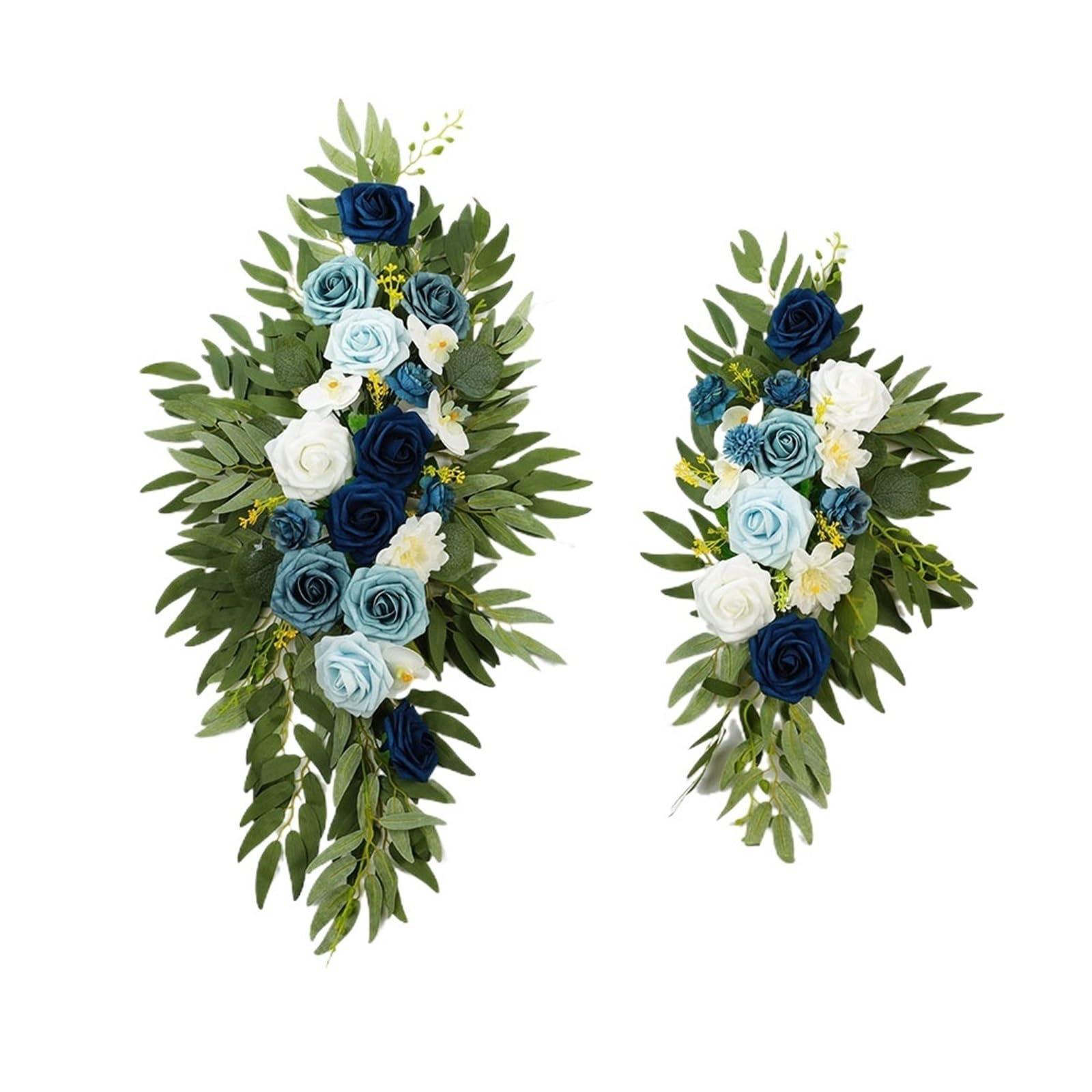 Zymjzbetic S3 Artificial Wedding Arch Flowers Kit Artificial Wedding Arch Flowers Kit Rose Garland Drapes For Decorations Welcome(S3)
