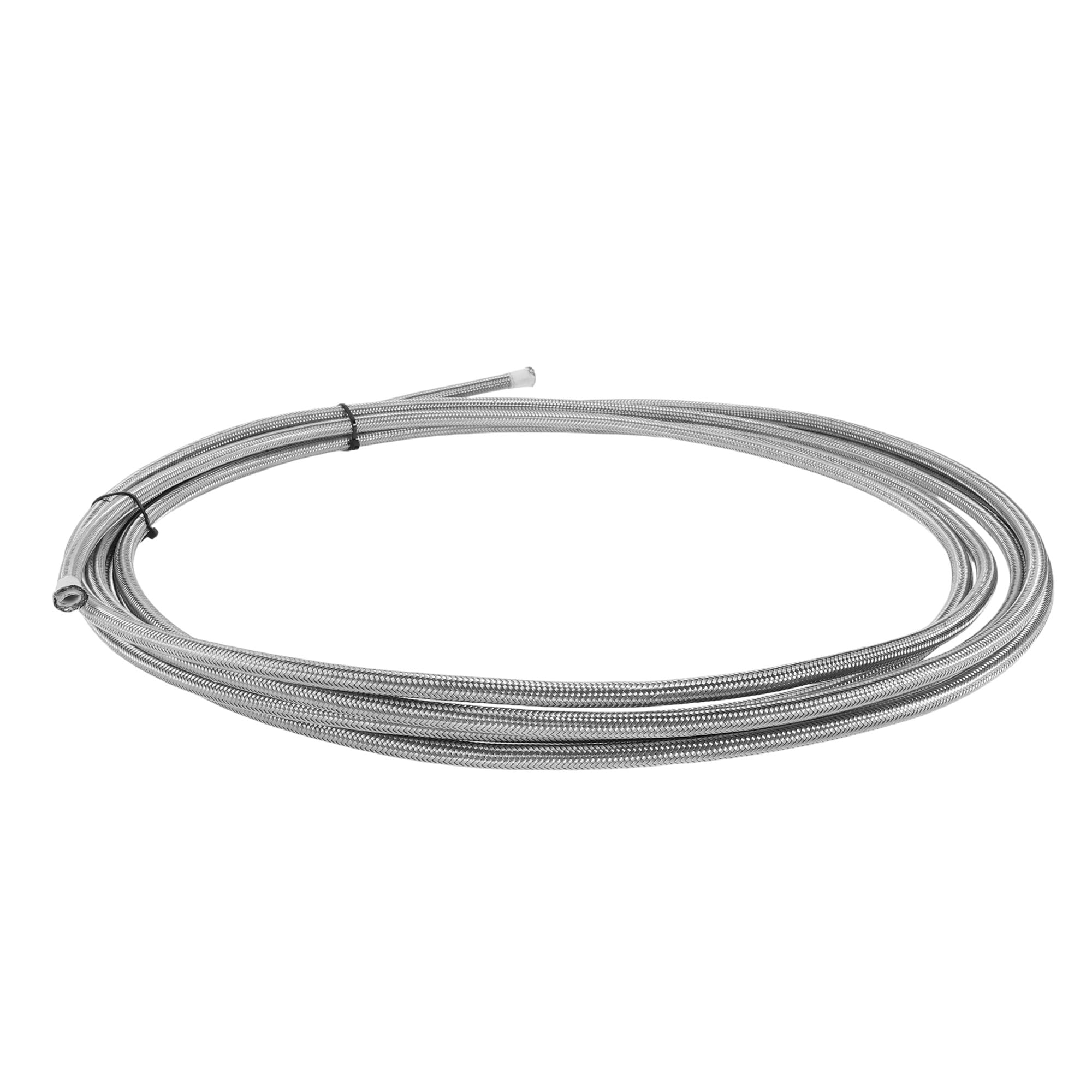 Tuyau de carburant PTFE AN4 avec tuyau d'aspiration en caoutchouc et acier 610 cm