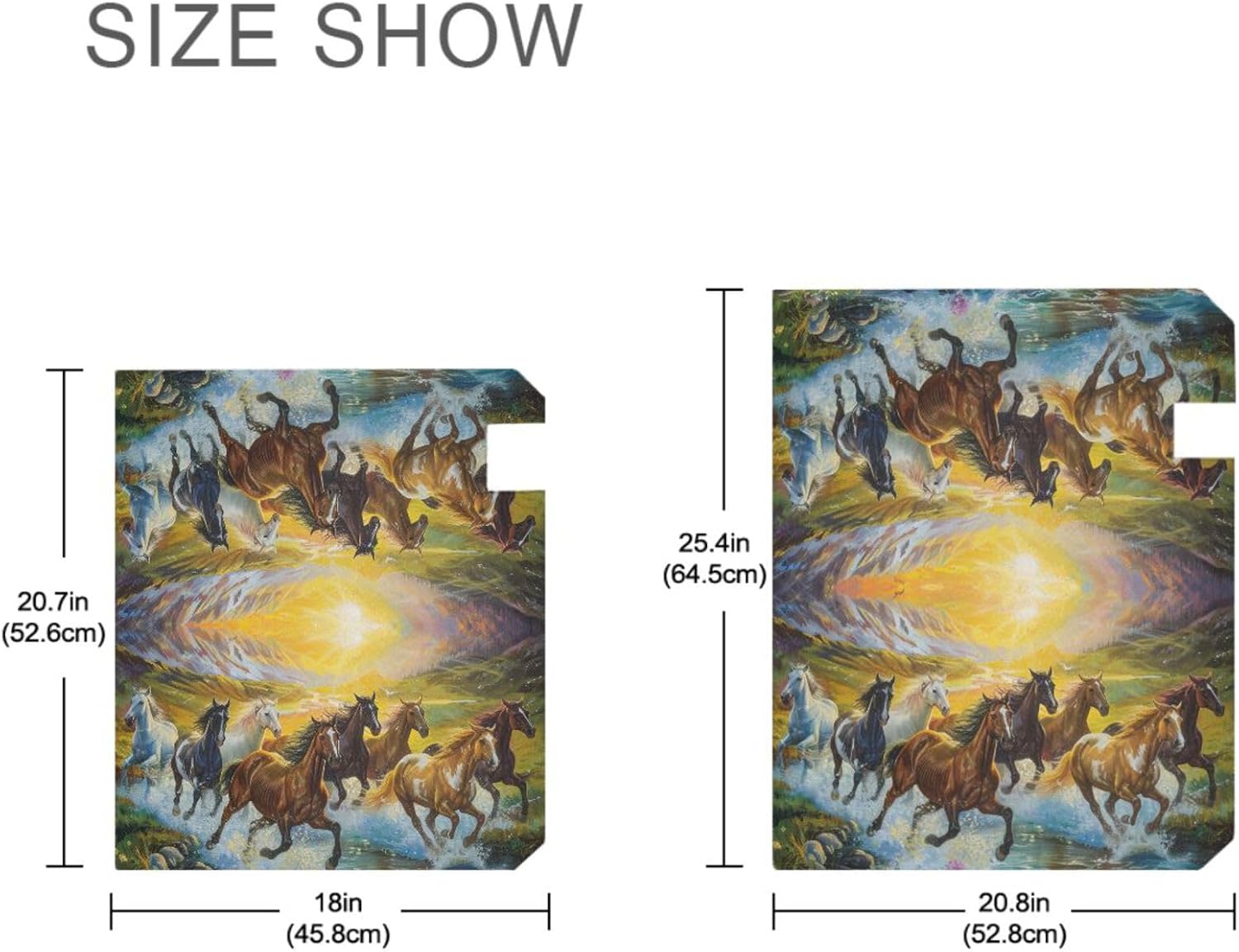 Mailbox Covers Fabric with Magnet Horses Running on Green Grass with Mountains Mailbox Covers Standard Size 18x20.7 in Mailbox Wraps Post Letter Box Cover for Garden Decorations