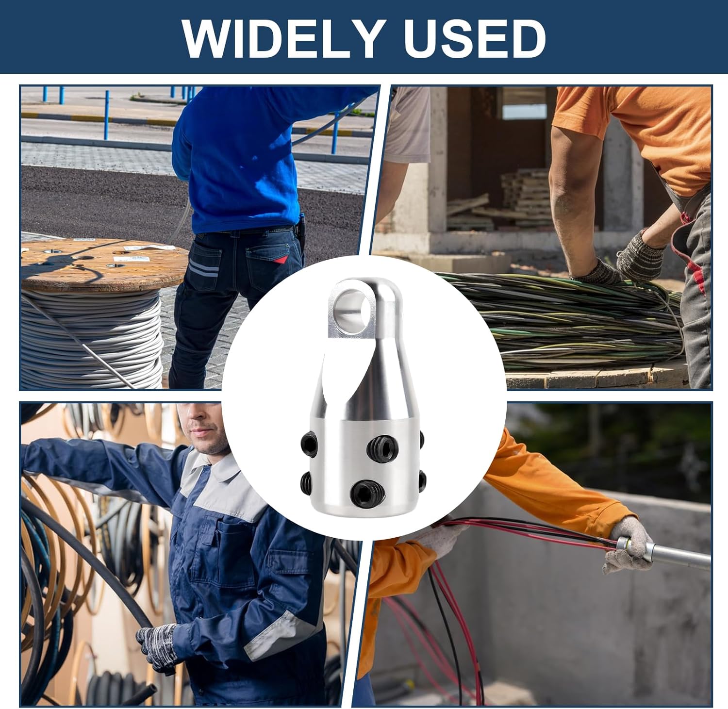 PakaLife 69705 Wire Puller,Electrical Cable Puller,Wire Pulling Tools Head For Electricians,Wire Tugger