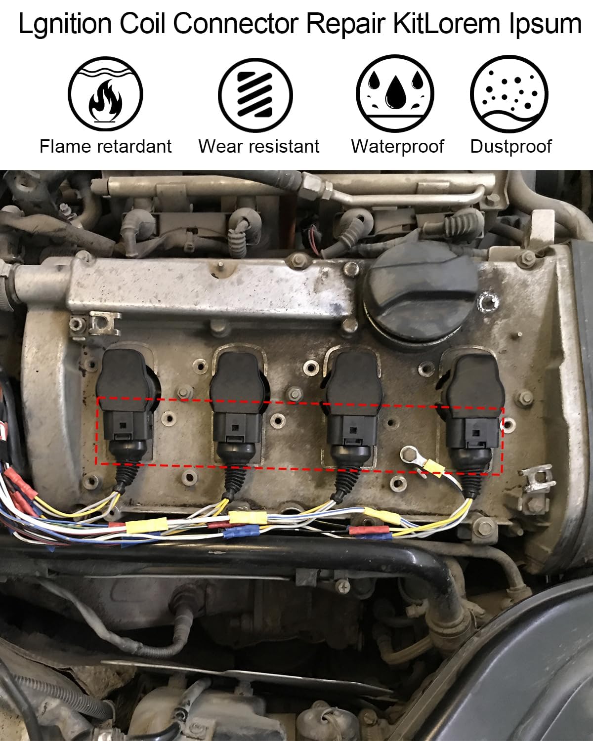 6-Pack Ignition Coil Repair Connector Plug 4B0973724 For Audi & VW – Direct Fit