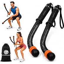 Cordless Battle Ropes - Ropeless, Weighted Portable Battle Ropes for Home Gym, Adjustable Workout Exercise Rope for Arms, Strength, HIIT & Low-Impact Training for Men & Women Black